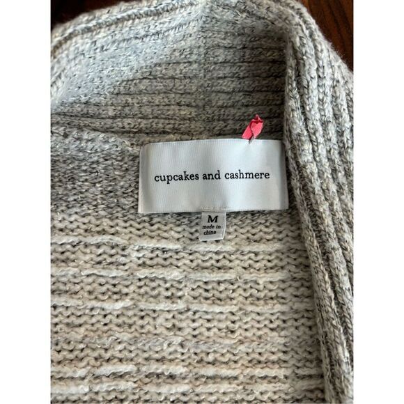 Cupcakes and Cashmere Women's Multicolor Stripes Open Cardigan Sweater Medium - Picture 4 of 7